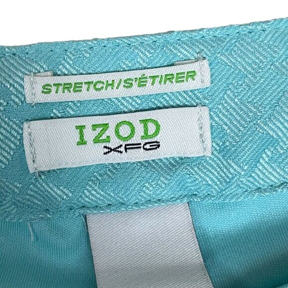 Izod XFG Stretch Teal Houndstooth Skort Skirt Golf Women's Size 6 - Picture 6 of 8
